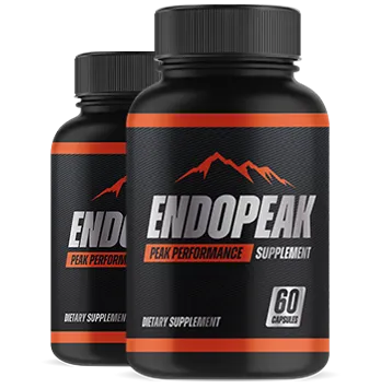 Two EndoPeak supplement bottles used as a visual reference for comparison